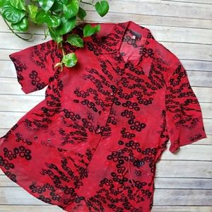 NEW - Sempre Piu - Sheer Button down Shirt